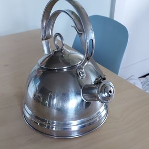 SOLD!Corlini By Roscan Stainless Steel Tea Kettle